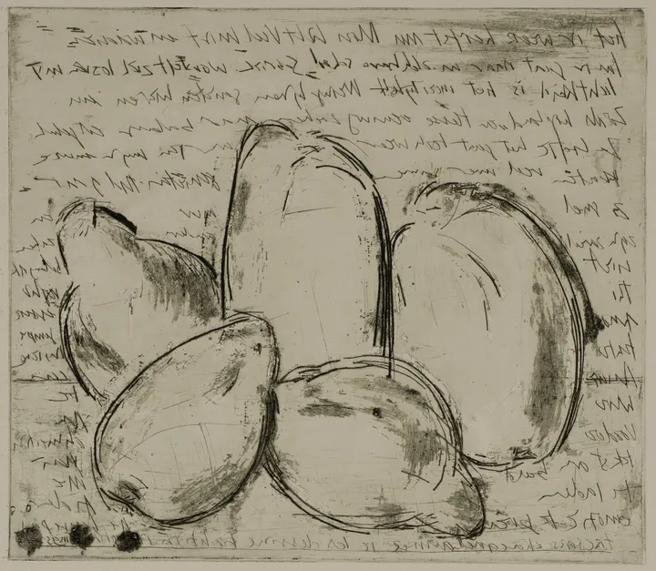 Quinces, text — impression 2