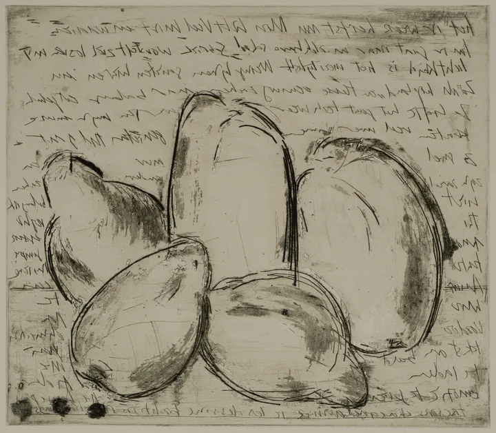Quinces, text — impression 3