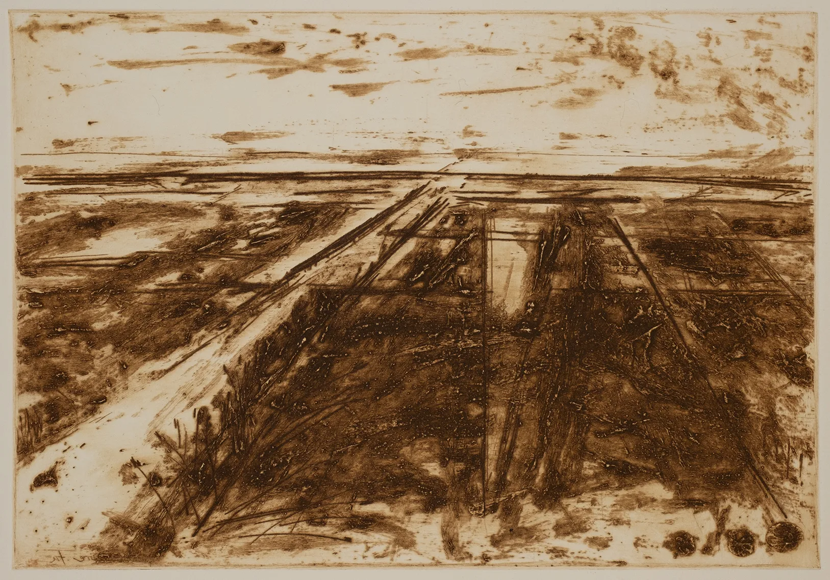 Salt marsh with path to the left, DC.84.1