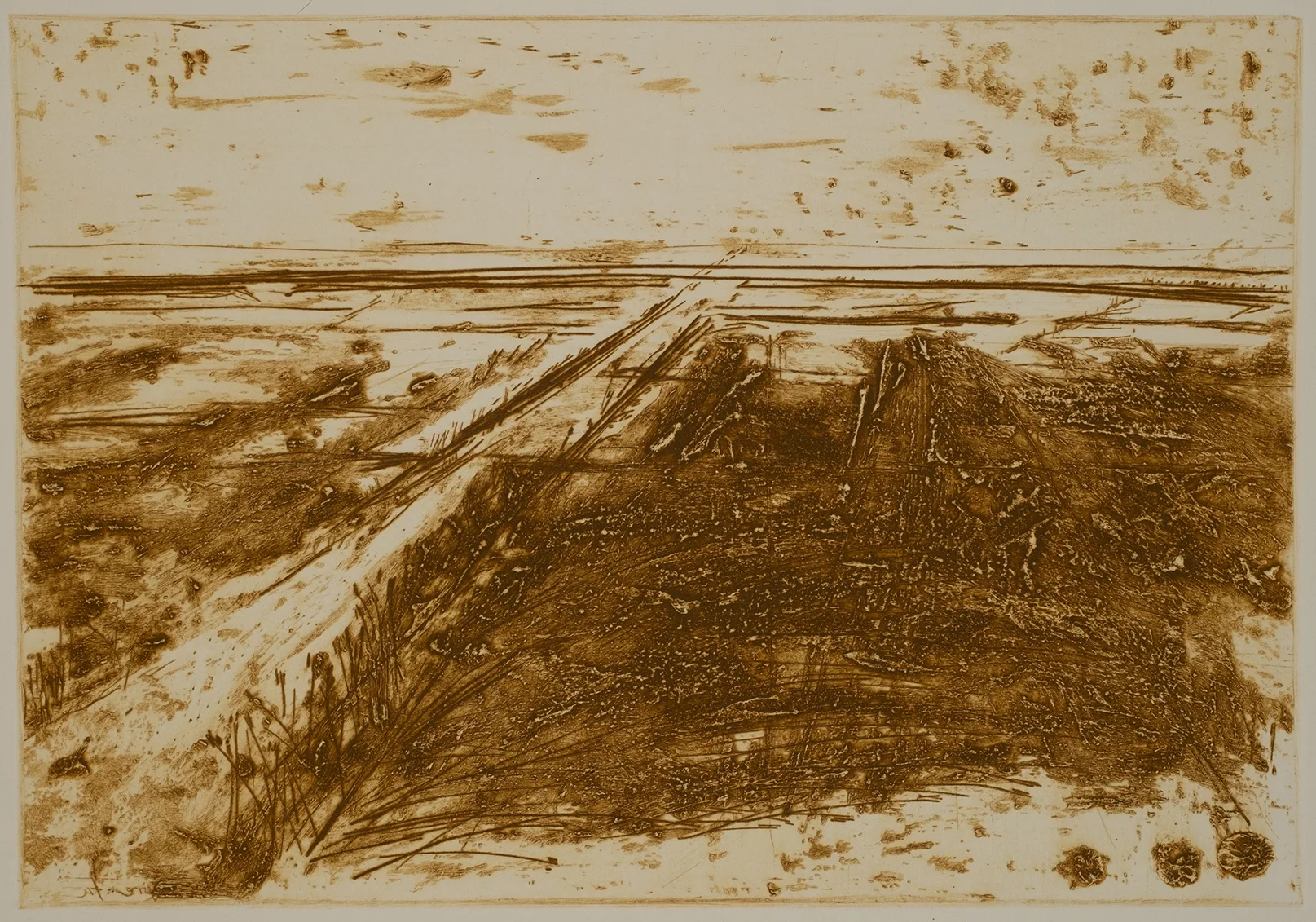 Salt marsh with path to the left, DC.84.3