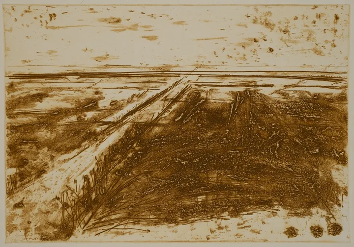 Salt marsh with path to the left — impression 3