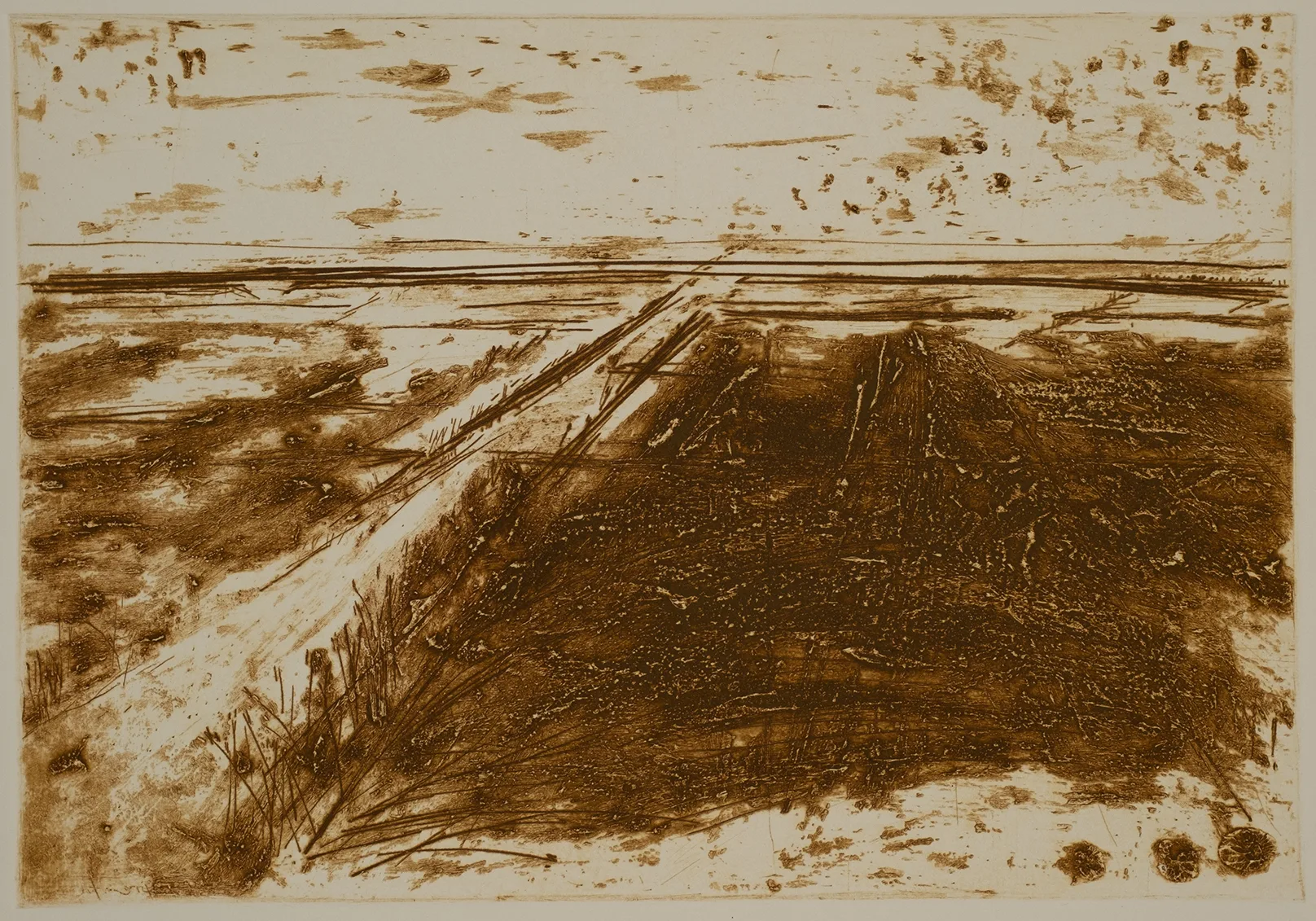 Salt marsh with path to the left, DC.84.4