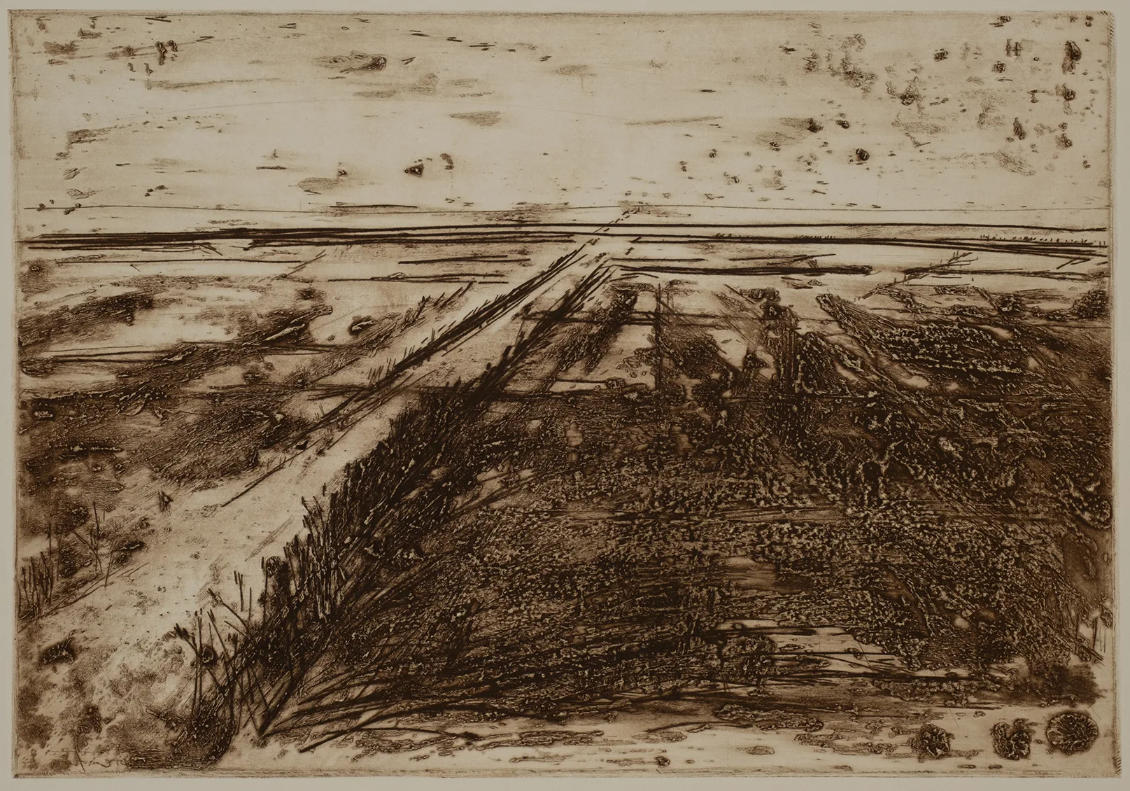 Salt marsh with path to the left, DC.84.7