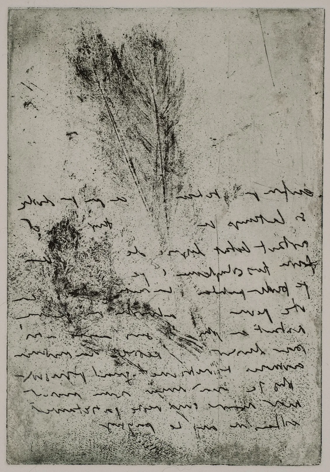 Feathers and text, ET.79.1
