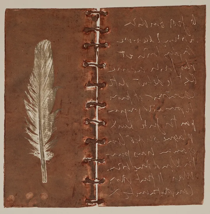 Feather, book and lead — impression 3